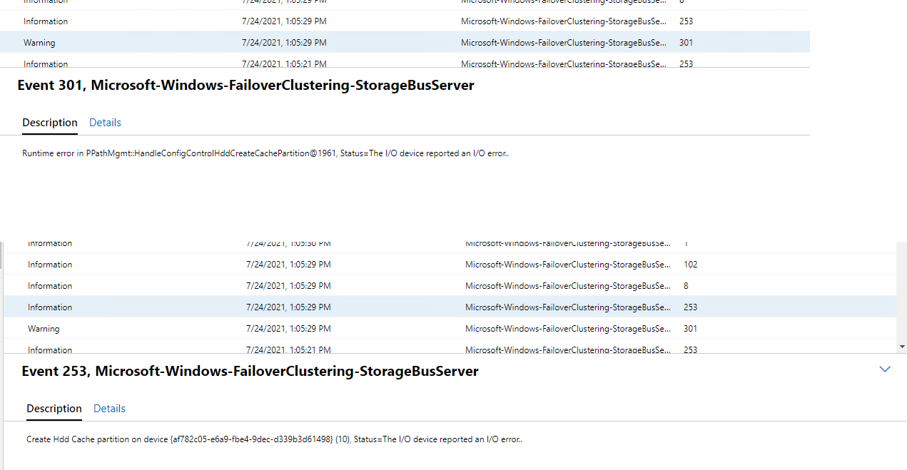 Capacity Disk failing to join StoragePool on Azure Stack HCI Cluster ...